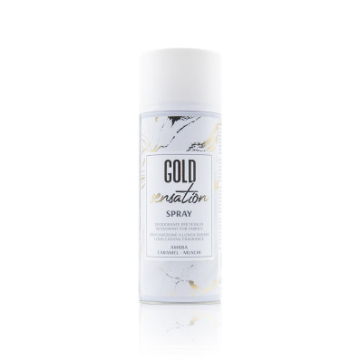 Deo spray s intenzívnou vôňou jantáru, karamelu a pižma, 400 ml